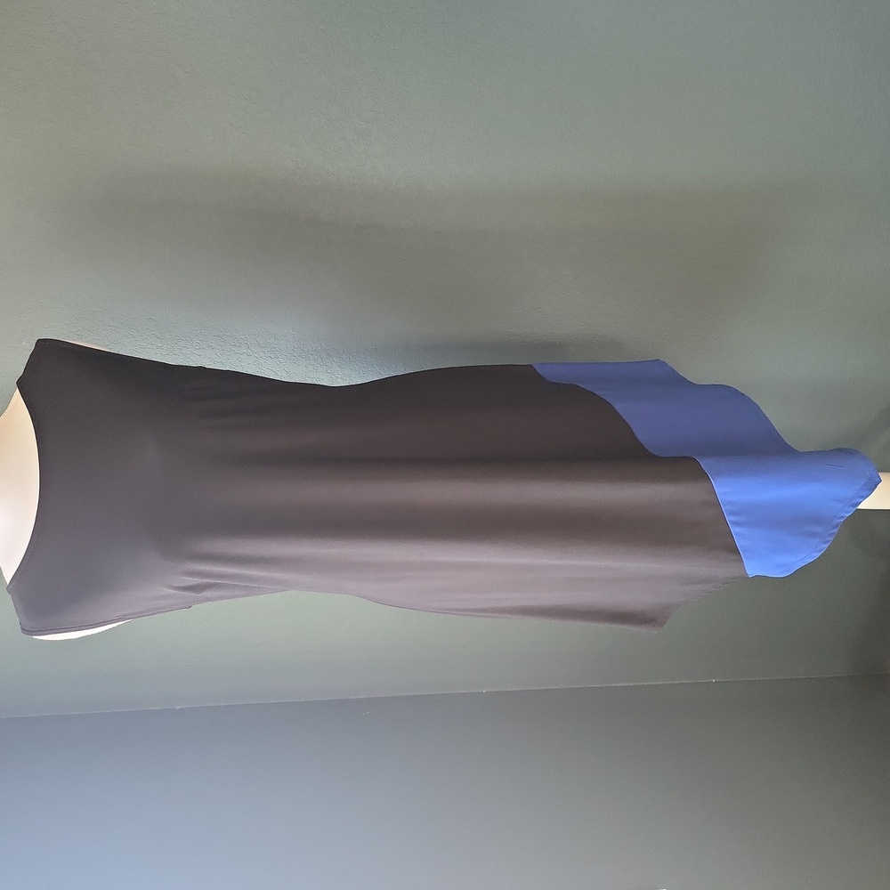 MSK Black and Blue Flowy Dress